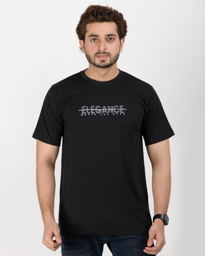 Round Neck Half Sleeves T Shirt for Men in Polycotton Pouch BL_49