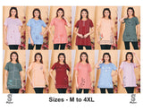 Woman Long t-Shirt Best for Casual wear, Night wear and Lounge wear, Fabric with Beautiful Print.