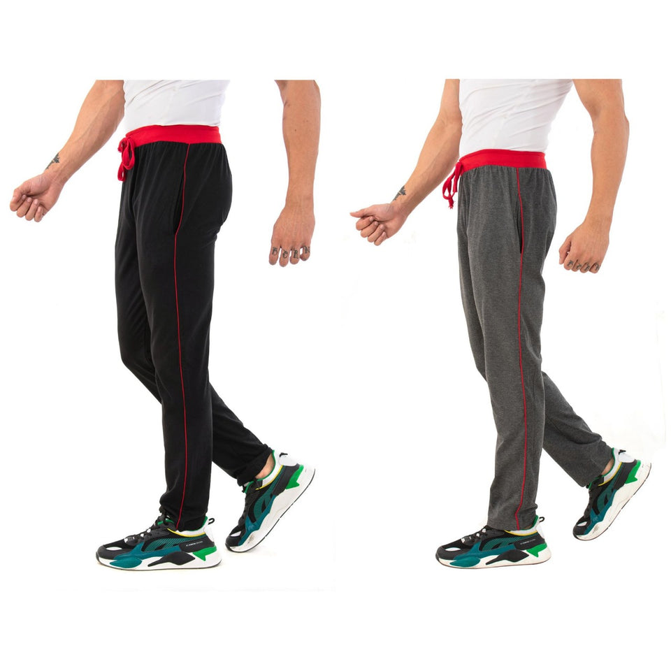 GPK Wingater Men's Cotton Regular Fit Track Pants Combo (Pack of 2