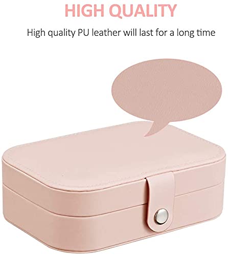 Jewelry PU Leather Storage Box Organizer Display Storage Case Woman Double Layer Jewelry Box for