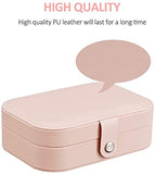 Jewelry PU Leather Storage Box Organizer Display Storage Case Woman Double Layer Jewelry Box for