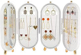 Fordable Jewelry Box With Mirror | Earring And Necklace Display Stand | Jewelry