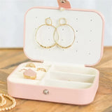 Jewelry PU Leather Storage Box Organizer Display Storage Case Woman Double Layer Jewelry Box for