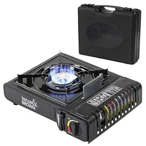 Achyut Heavy-Duty Dual Fuel Portable Camp Stove | High-Output Windproof Butane & Gas Burner