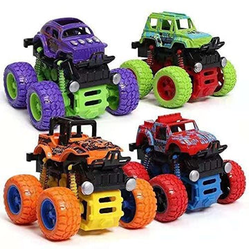 Monster Truck Toy for Kids –  Car with 360° Stunt Action (Pack of 2)