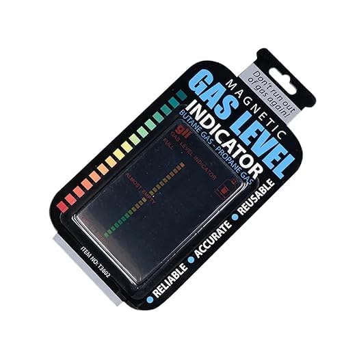Magnetic Gas Level Indicator for Propane and Butane Tanks, 1 pcs with Color Display, Reusable
