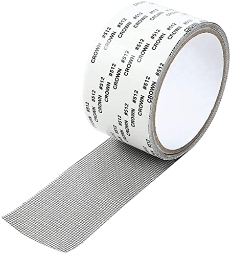 Mosquito Net Repair Tape - Self-Adhesive Grey, 2M x 50MM (Pack of 1),