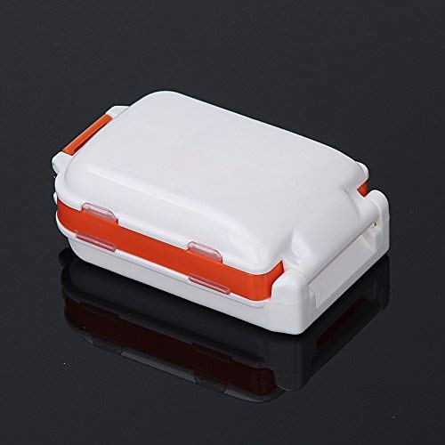 Plastic Pill Medicine Organizer Box, PAQCK OF 2 Medicine Reminder & Storage Box For 8 Days, Pack Of 1, Multicolour