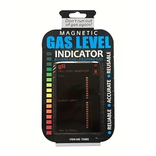 Magnetic Gas Level Indicator for Propane and Butane Tanks, 1 pcs with Color Display, Reusable