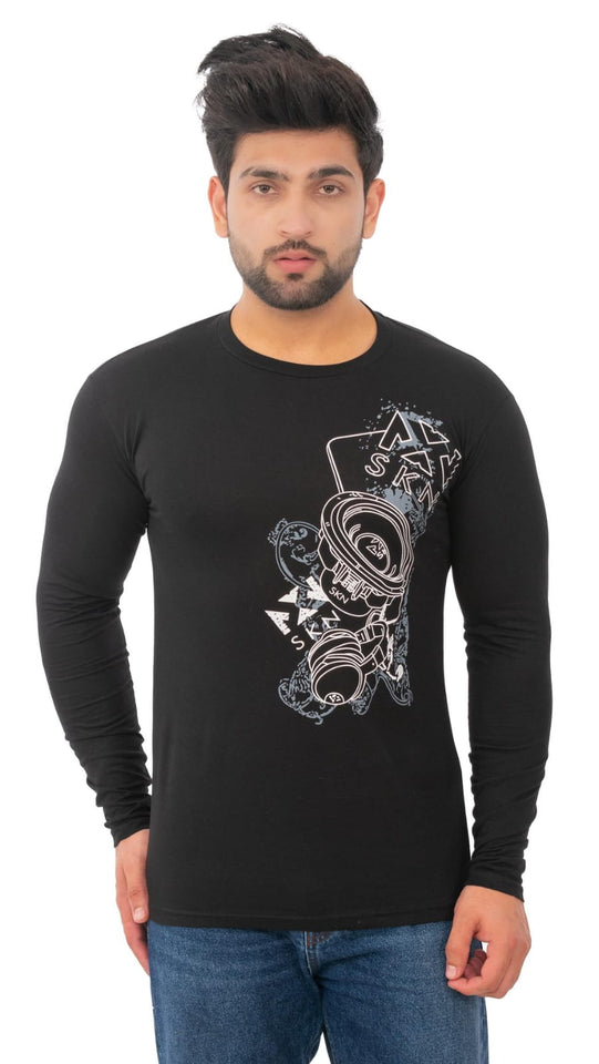 Rigo Men Neon Print Full Sleeve T-shirt