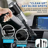 Handheld Vacuum Car Cleaner Air Duster Wireless Rechargeable Home Pet Hair Vacuum with Powerful Cyclonic (2 in 1 Vaccum Cleaner 120w)