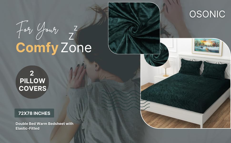 Velvet Warm Winter Solid Flannel Elastic Fitted Bedsheets