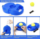 Tennis Trainer Rebound Ball,Solo Tennis Training Equipment for Self-Pracitce | Portable Tool |
