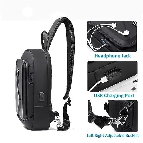 ING Bag for Men,Cross body Bag with Water Bottle Holder Mobile Phone Compartment Shoulder Bag with Handle,Pack Of 1