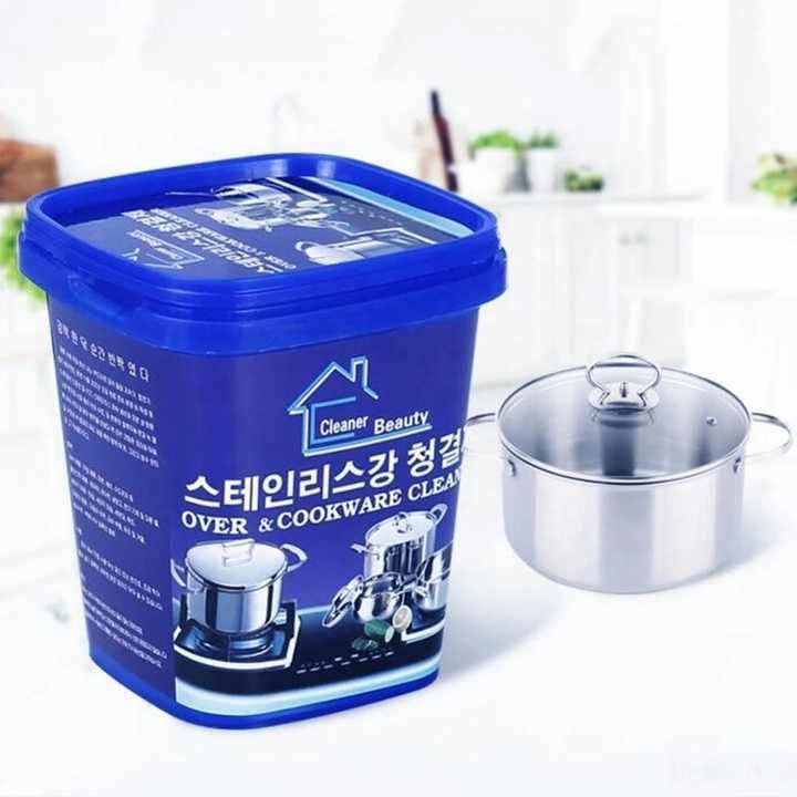 500gm Oven & Cookware Cleaner Stainless Steel Cleaning Paste Remove Stains from Pots Pans Multi-Purpose