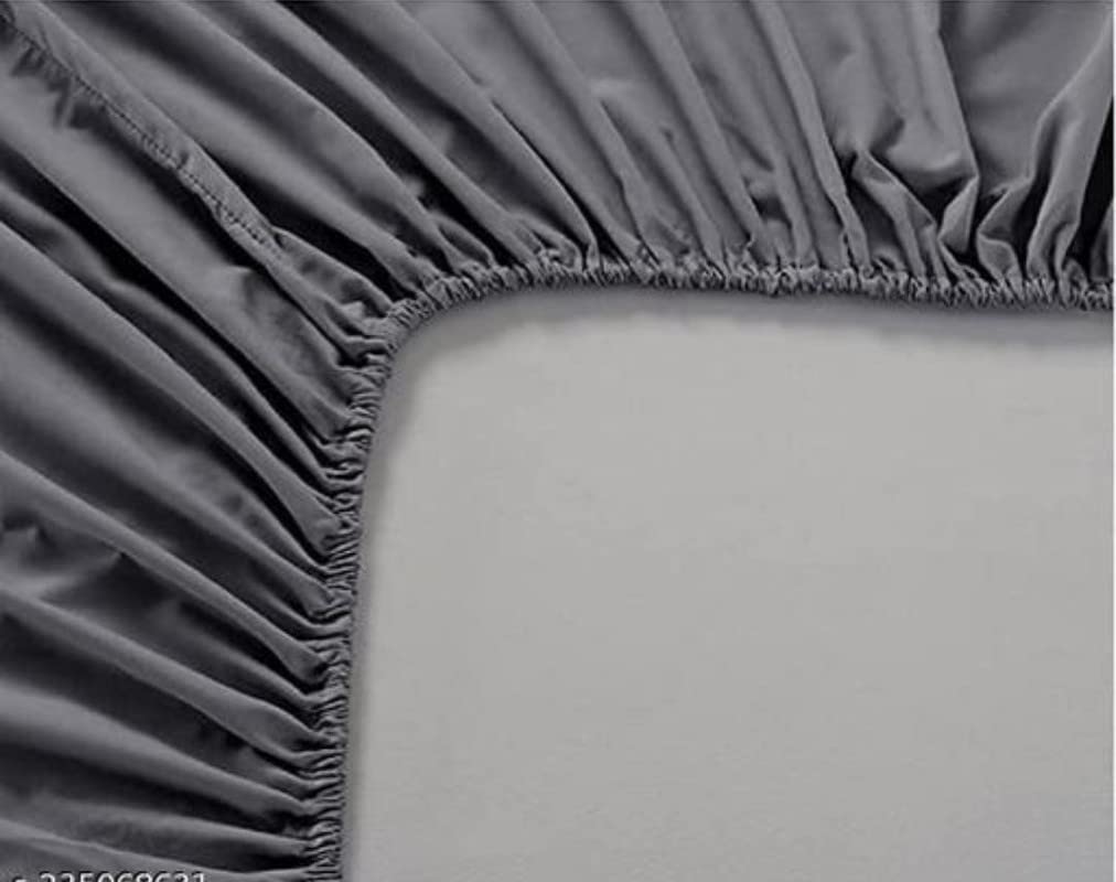 Gold Fitted (Elastic) Bedsheet with 2 Pillow Covers
