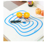 Plastic Cutting Board Mats for Vegetable & Fruits | Non-Slip Frosted Kitchen Transparent Chopping Board (Pack of 3)