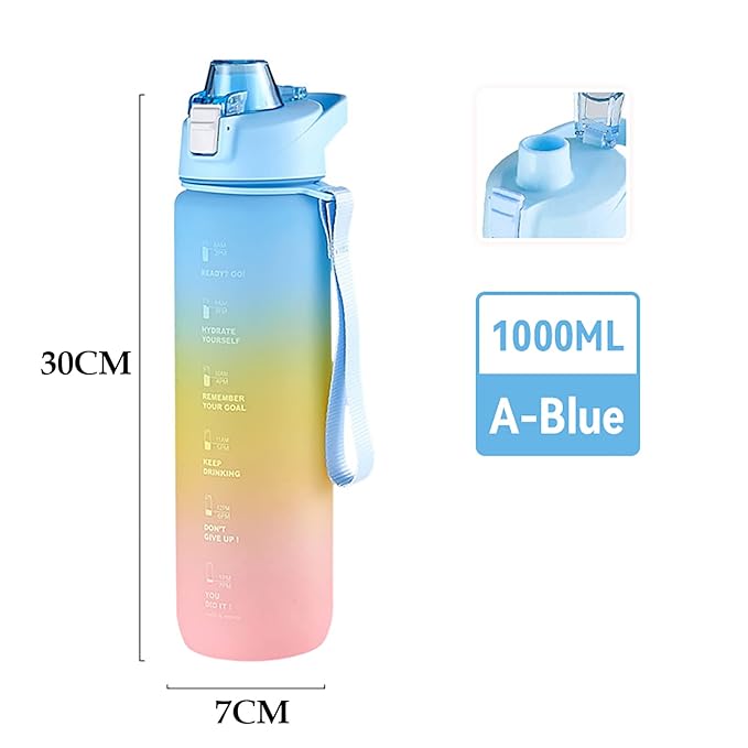 House of Quirk Plastic 1 liter Water Bottle