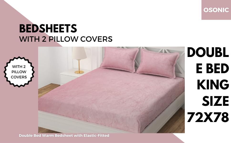 Bedsheet with 2 Pillow Covers