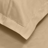 haus & kinder Elastic Fitted Bedsheets King Size with 2 Pillow Covers, 100% Cotton 300 TC, Melange Collection (California King, Glided Beig