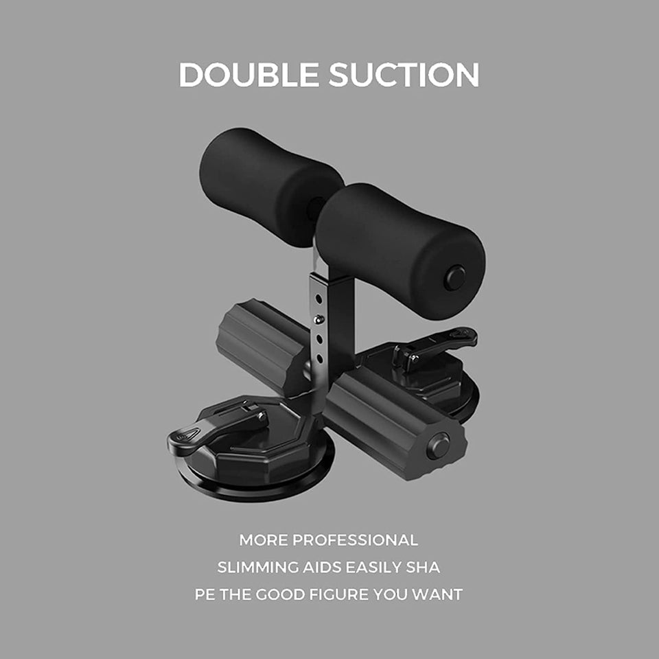 Portable Sit Up Bar For Floor Sit-Up Assistant Device with 2 Strong Suction Cups - Ab Crunch Machine - 3 Positions Exercise Equipment Abs house...