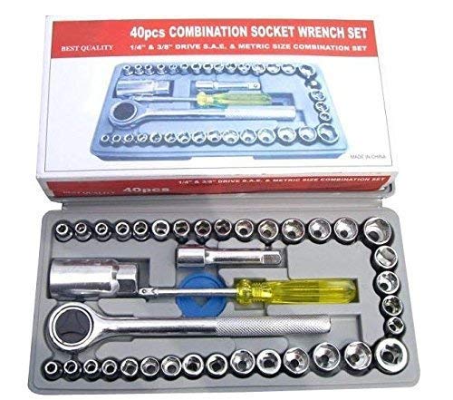 52.com Precision Socket Wrench Set Silver - 40 Pieces