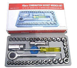52.com Precision Socket Wrench Set Silver - 40 Pieces
