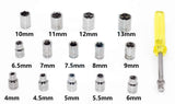 52.com Precision Socket Wrench Set Silver - 40 Pieces