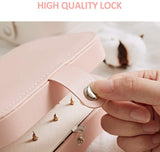 Jewelry PU Leather Storage Box Organizer Display Storage Case Woman Double Layer Jewelry Box for