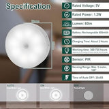 White Motion Sensor Night Light for Home