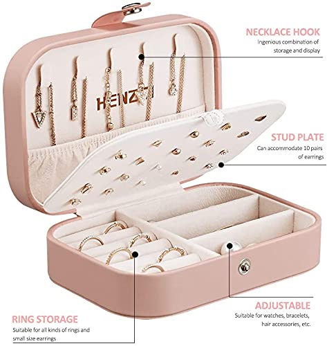 Jewelry PU Leather Storage Box Organizer Display Storage Case Woman Double Layer Jewelry Box for