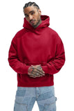 Wear Cotton Oversized Relax Fit Plain Drop Shoulder Hooded Neck Hoodie for Men
