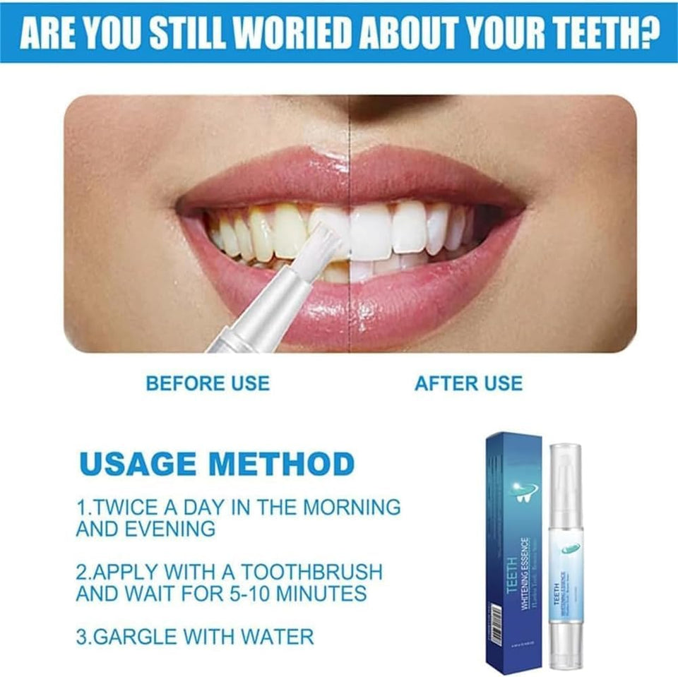 Teeth Whitening Essence,Teeth Whitening Essence Pen,Fast and Effective Removal Tooth Stain Removal,for Sensitive Teeth