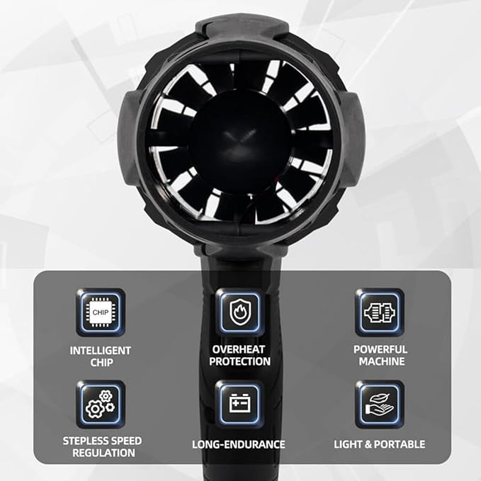 Cordless Leaf Blower with 2X 48V Batteries for Lawn Care and Patio Use