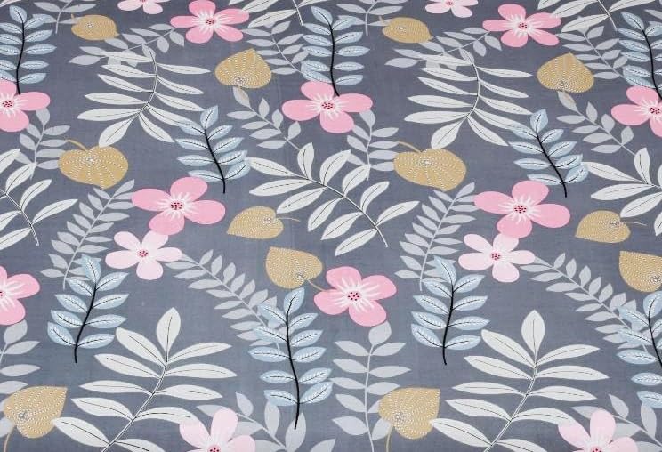 Glace Cotton Elastic Fitted Printed