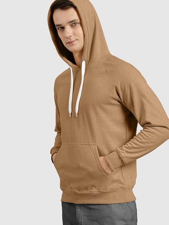 Men's Cotton Hoodies | Solid Trendy Comfortable Sweatshirts for Men | Stylish Winter Wear Fashionable Sweatshirts with Hood & Pockets
