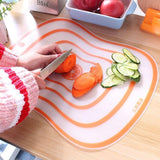 Plastic Cutting Board Mats for Vegetable & Fruits | Non-Slip Frosted Kitchen Transparent Chopping Board (Pack of 3)