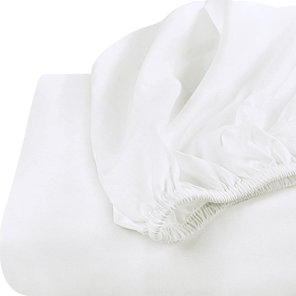 Sheet-Deep Pockets-Soft Microfiber-Easy Care-Shrinkage and Fade Resistant-Fitted Sheets Full Size-Only 1 Fitted Sheet (Full, Off White)