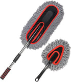 Lightweight Car Brush Duster - 2X Extendable No Scratch Soft Auto Accessories for Exterior