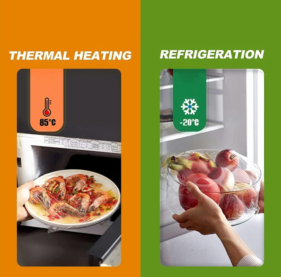 12 Inches Cling Film Wrap BPA Free | Multipurpose Food Wrapping Paper | Non-Stick Microwave Safe