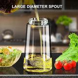 00ml 2 in 1 Glass Oil Sprayer and Dispenser Bottle, Premium Nozzle, Multi Color (2 IN 1 OIL DISPENSER AND SPRAYER