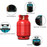 Magnetic Gas Level Indicator for Propane and Butane Tanks, 1 pcs with Color Display, Reusable