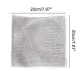 Non-Scratch Wire Dishcloth & Gaps Cleaning Brush, Multipurpose Wire Dishwashing Rags for Wet and Dry, Easy Rinsing, Reusable, Wire Cleaning Cloth for Kitchen, Sinks, Pots, Pans (5)(5 Pack)