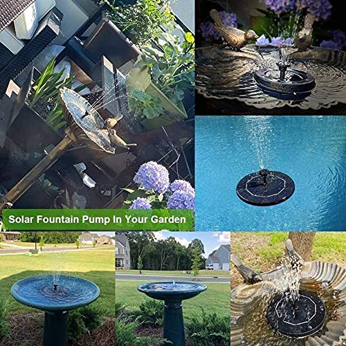 Solar Fountain Solar Fountain Pump With Battery Backup Solar Panel Kit Floating Fountain Powered Water Pump