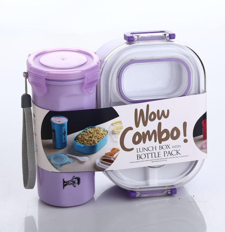 Lunch Box with Bottle Set for School | School Lunch Box for Boys| | l Lunch Box for Girls | Tiffin Box with Water Bottle | Lunch Box Combo with Bottle