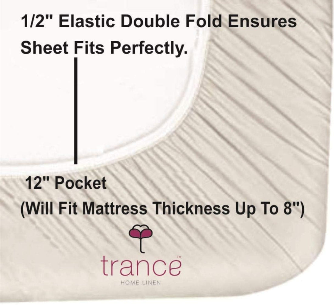 Satin Stripe Elastic Fitted Bedsheet