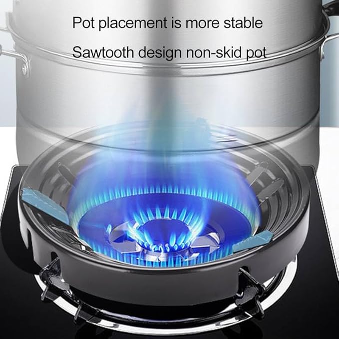 Gas Saver Burner Stand Fire & Windproof Energy Saving Stand for Indian