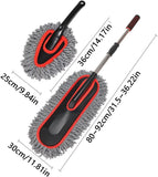 Lightweight Car Brush Duster - 2X Extendable No Scratch Soft Auto Accessories for Exterior