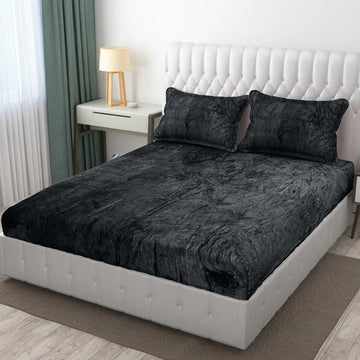 Velvet Warm Fitted Bed Sheet