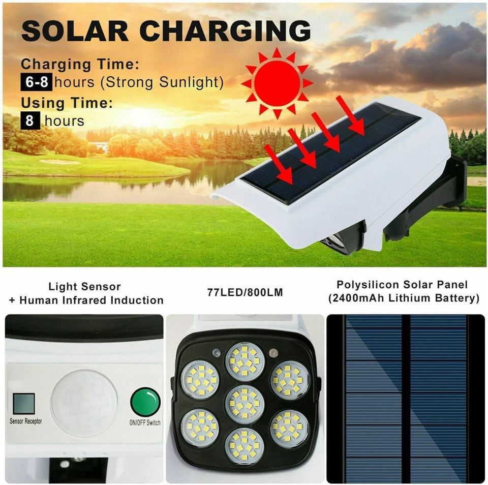Sensor Security Camera Shaped LED light For Home,Outdoor,Garden with Remote Control | CCTV